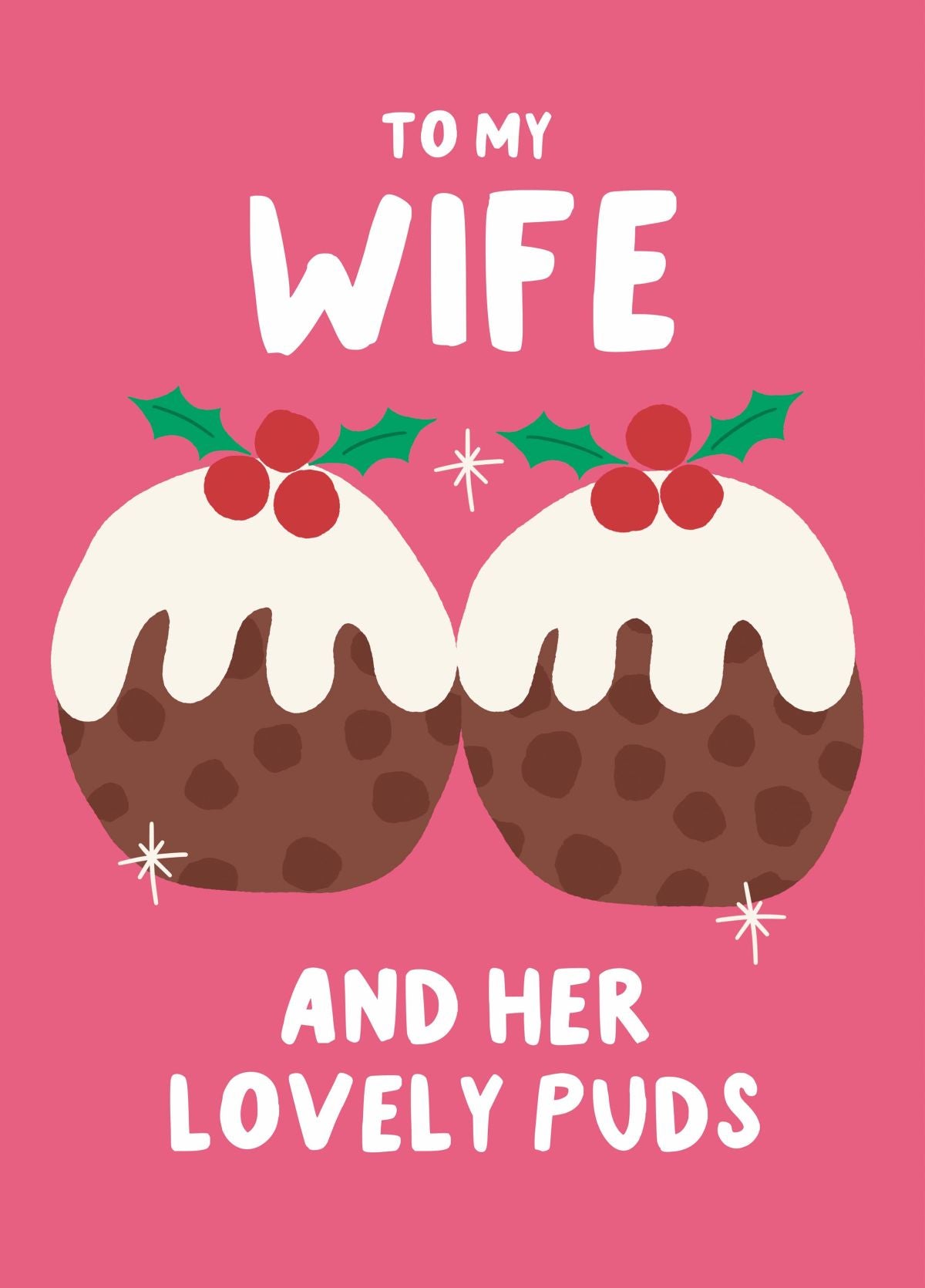 Lovely Puds Christmas Card