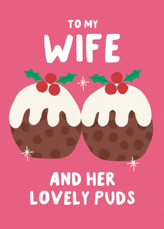 Lovely Puds Christmas Card