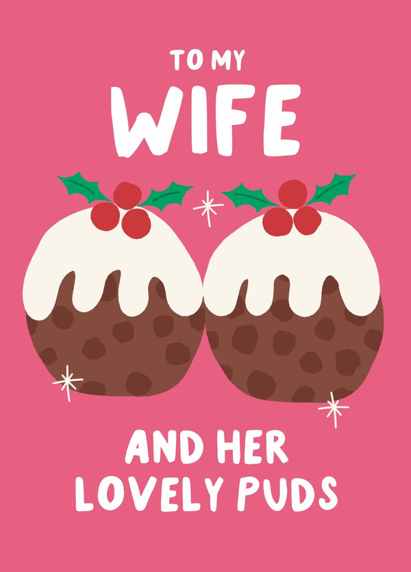 Lovely Puds Christmas Card