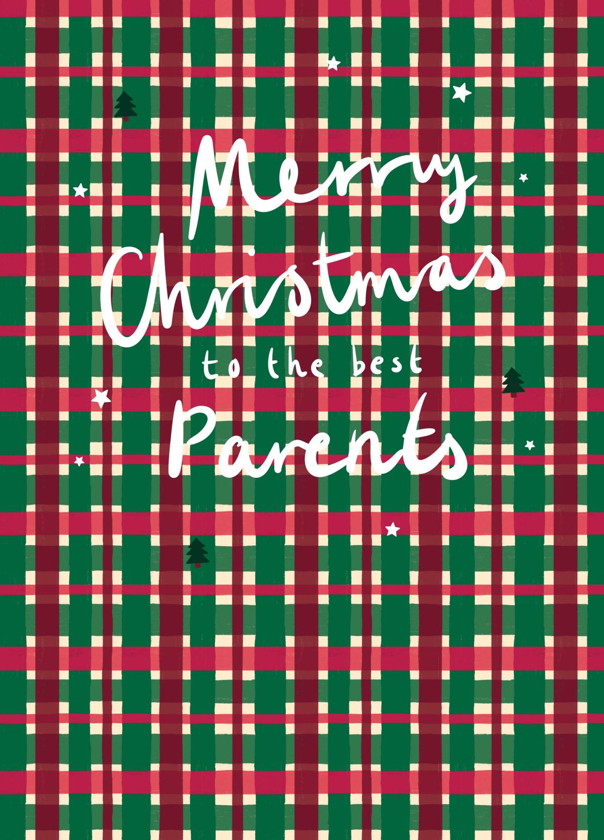 Merry Christmas Best Parents Card