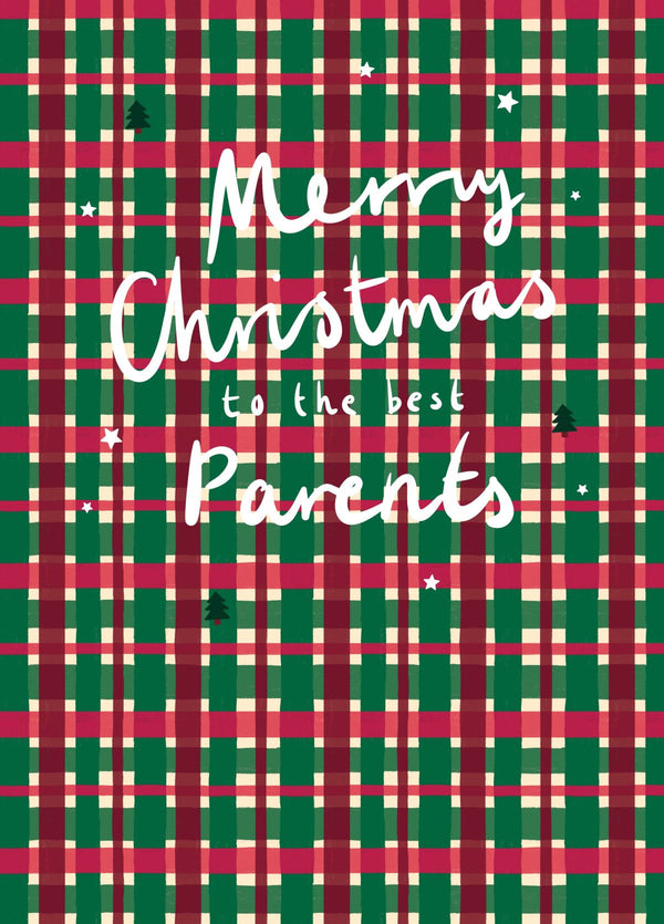 Merry Christmas Best Parents Card