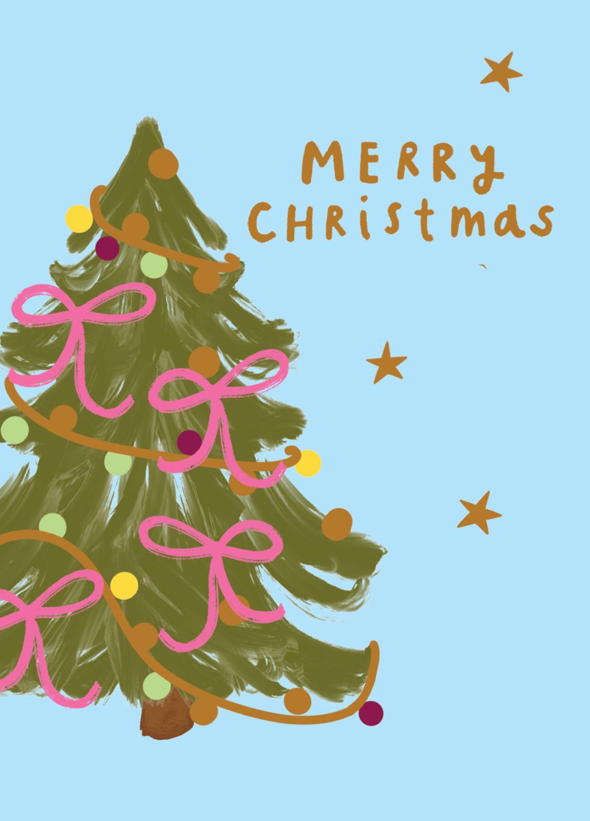 Merry Christmas Tree Card