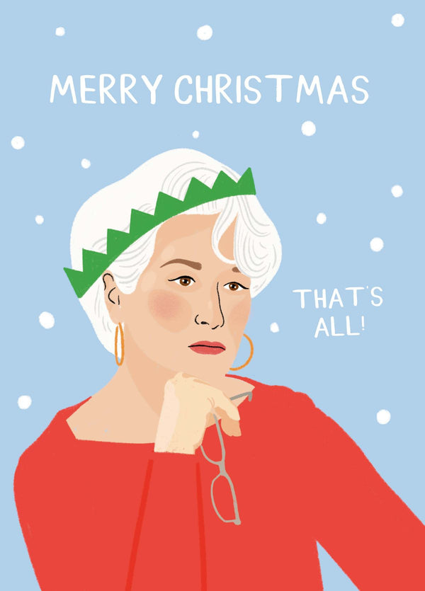 Merry Christmas Thatâs All Card