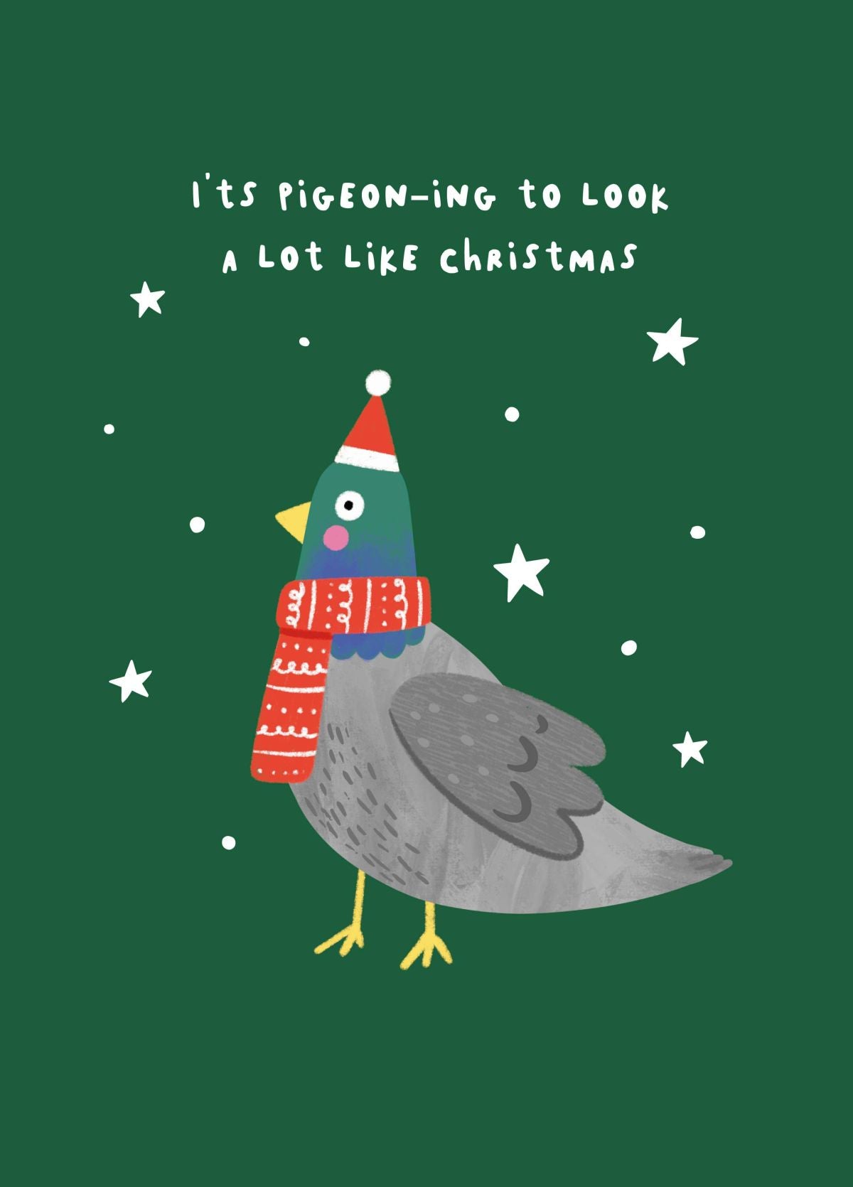 Pigeon-ing Christmas Card