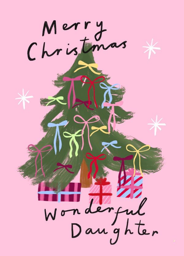 Wonderful Daughter Christmas Card