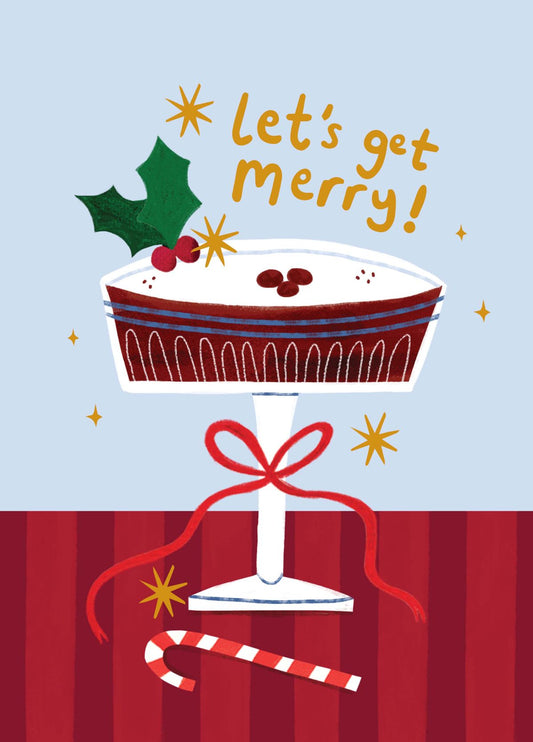 Let’s Get Merry Card Blue