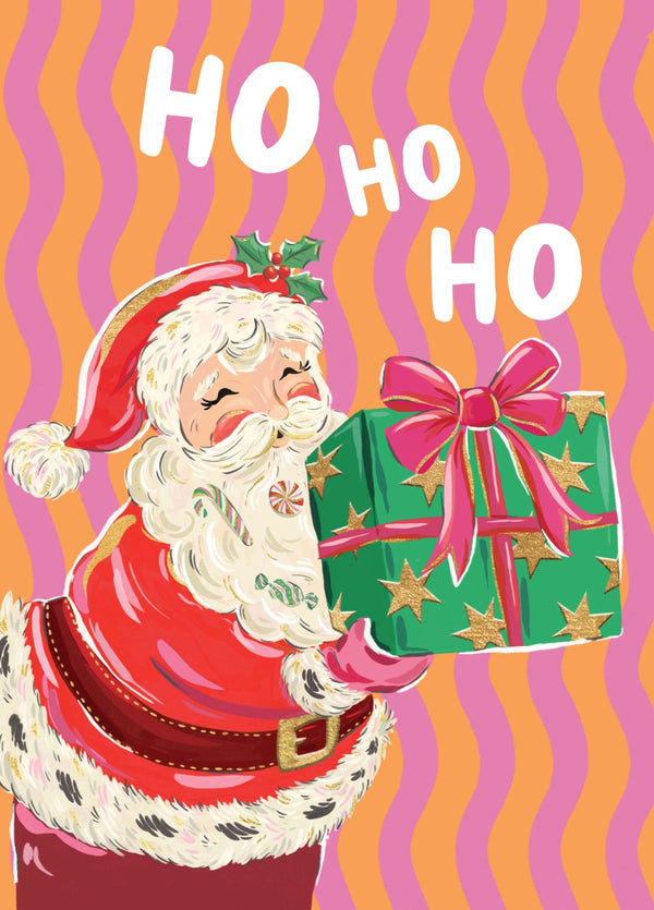 Retro Santa Card
