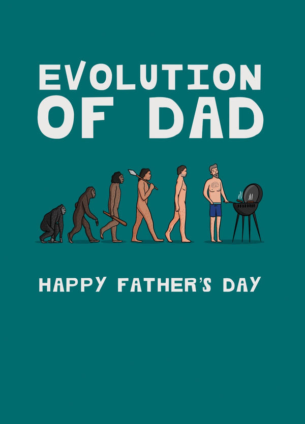 Evolution Of Dad Father's Day Card