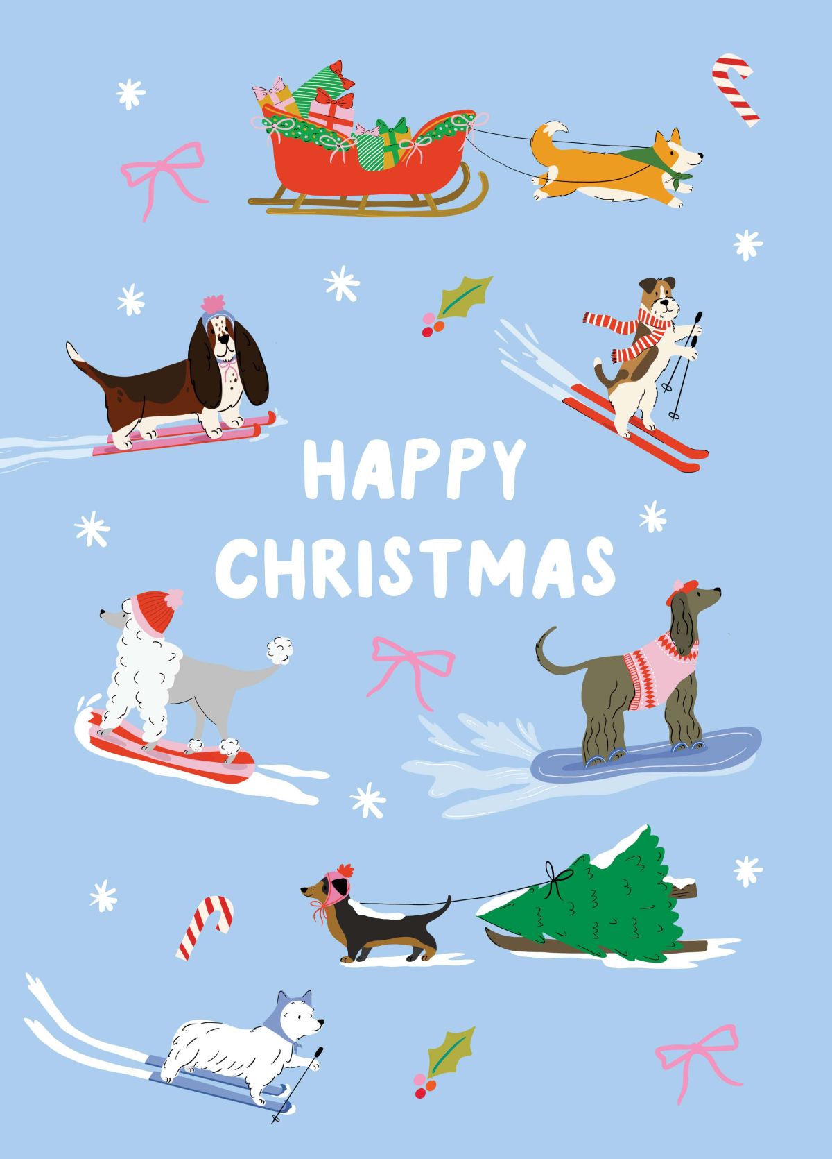 Happy Christmas Dog Card