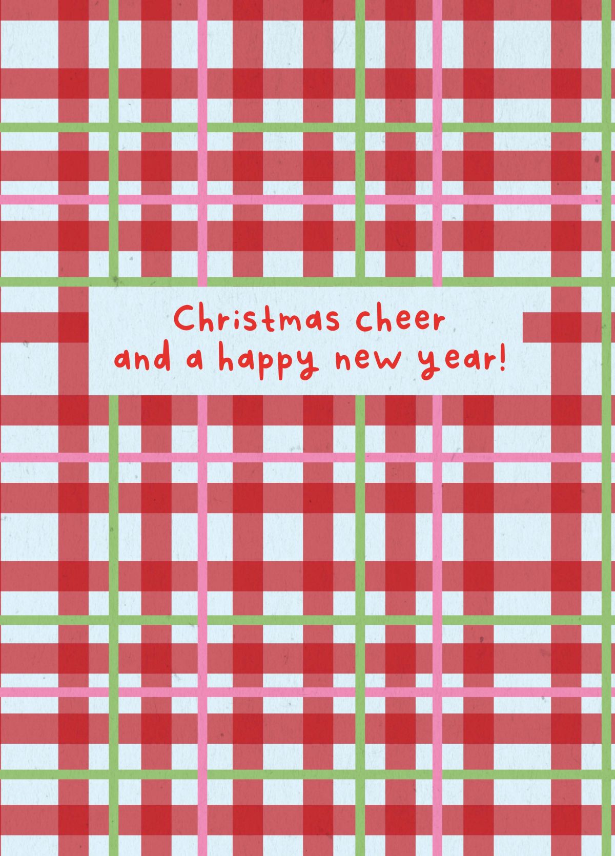 Christmas Cheer Happy New Year Card