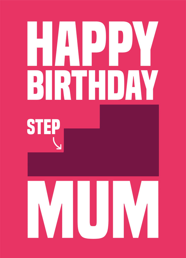 Step Mu Funny Step-Mum Birthday Cards – Scribbler Cards & Gifts