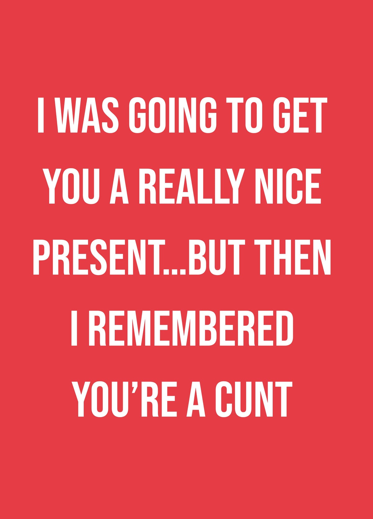 Really Nice Present Christmas Card