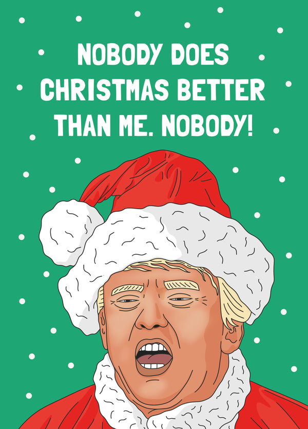 Trump Better Than Me Christmas Card