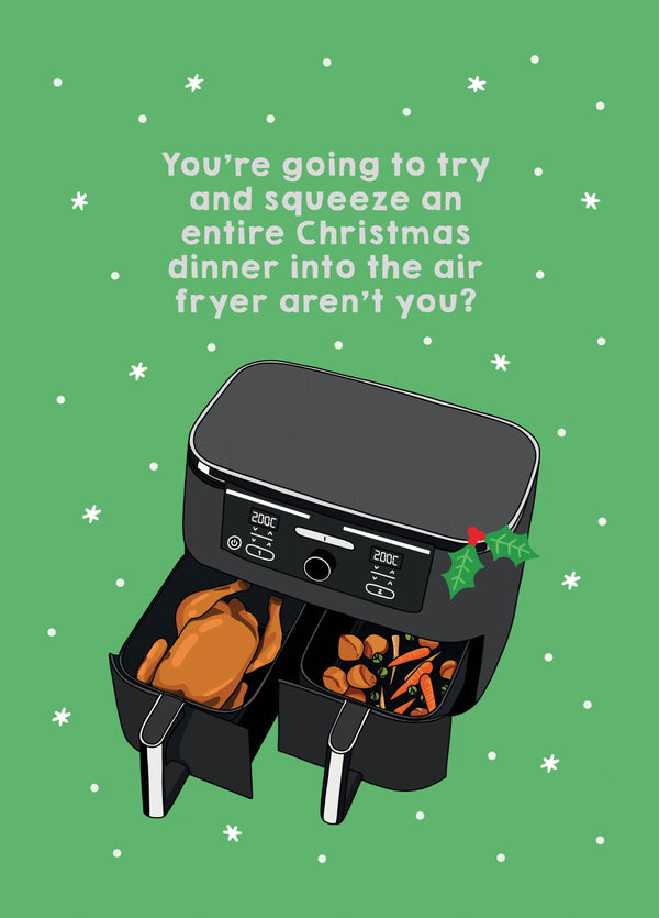 Air Fryer Christmas Dinner Card