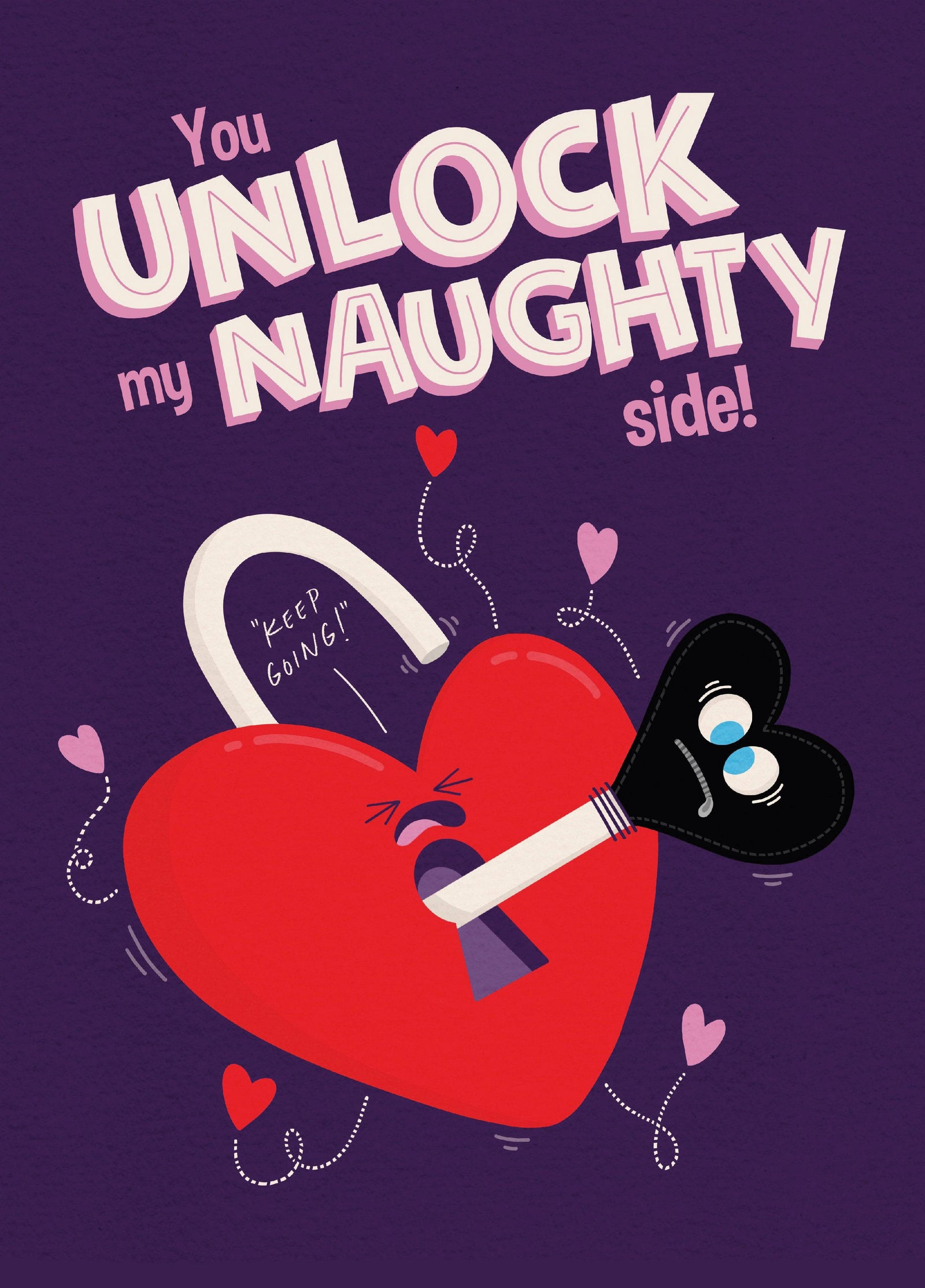 Unlock My Naughty Side Valentine's Card
