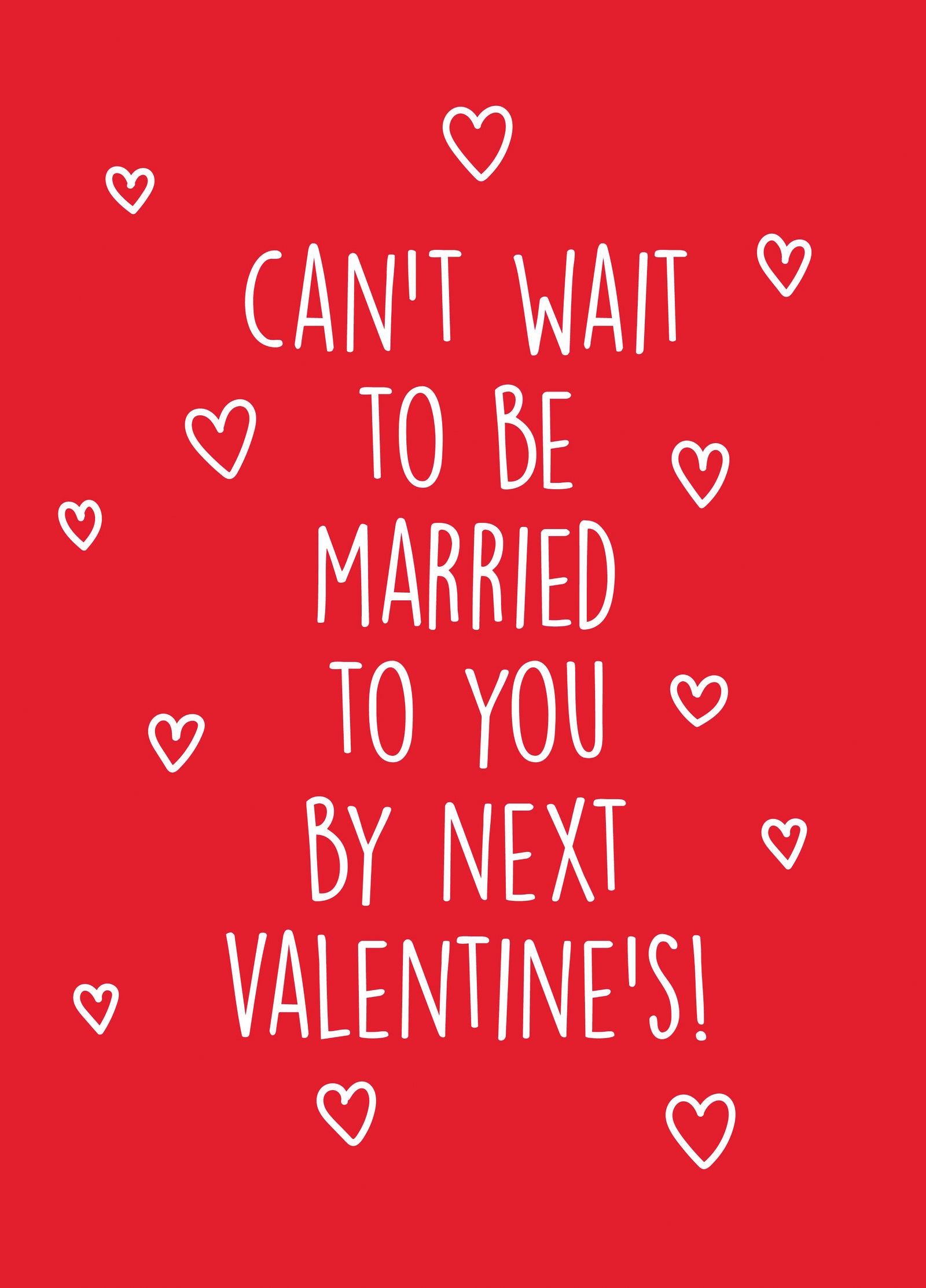 Married By Next Valentine's Card