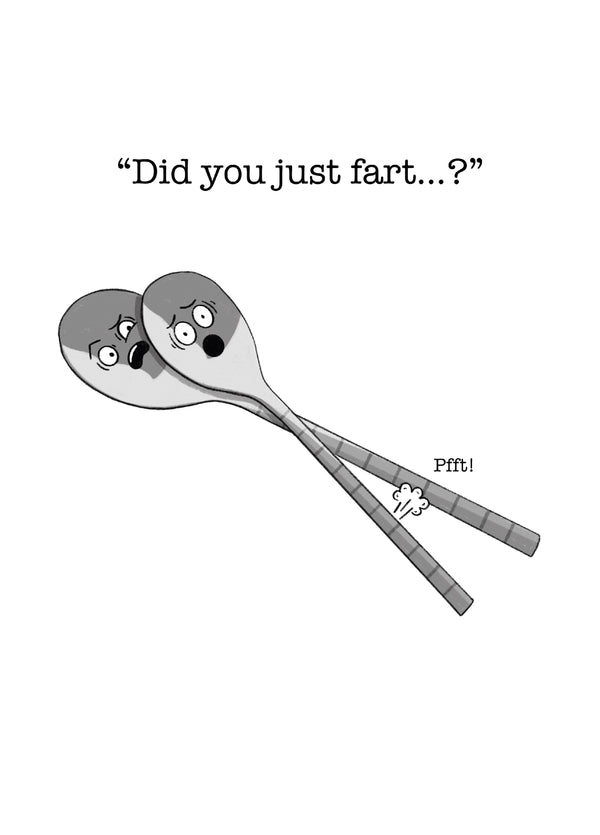 Spooning Fart Valentine's Card