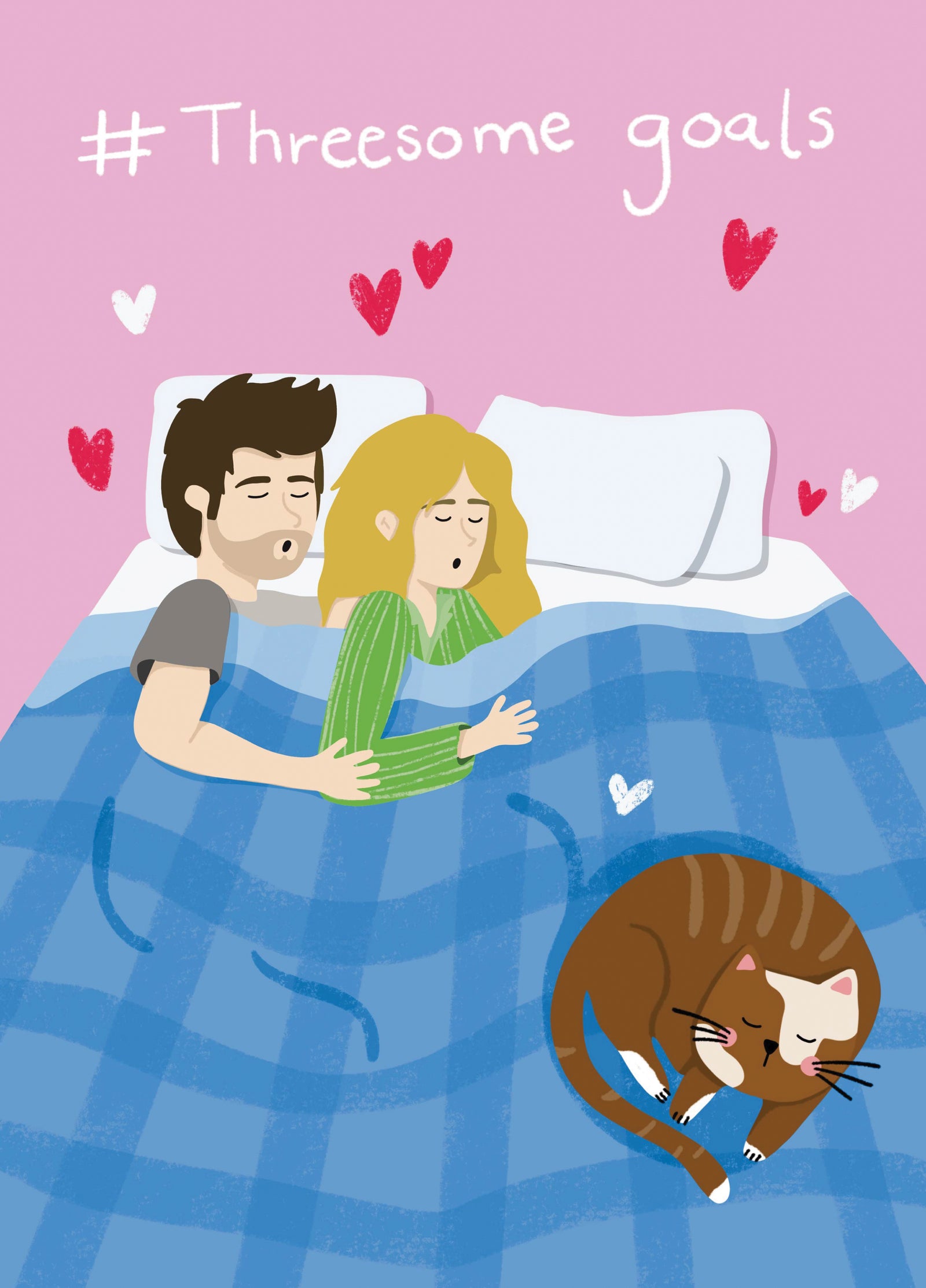 Threesome Goals Valentine's Card