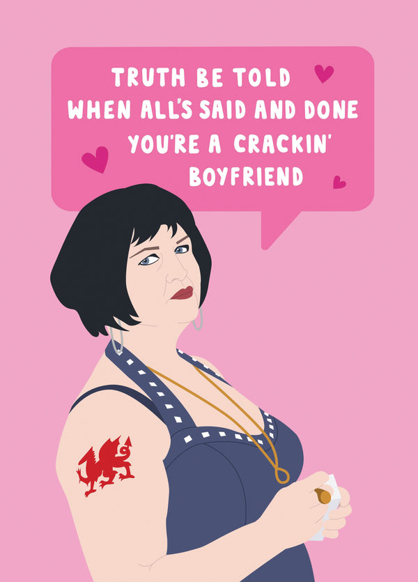 Crackin Boyfriend Nessa Valentine's Card