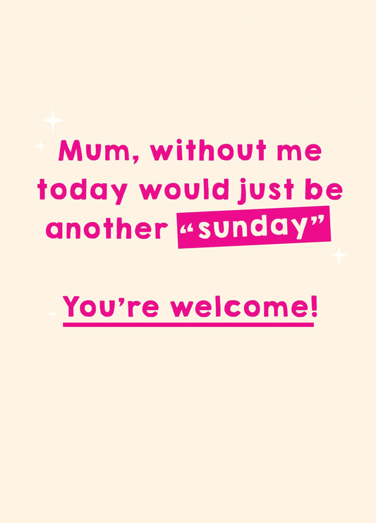 Another Sunday Mother's Day Card