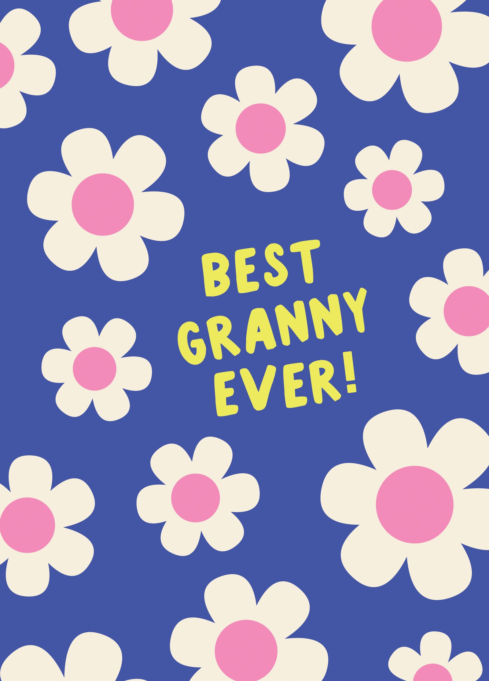 Best Granny Ever Floral Type Card