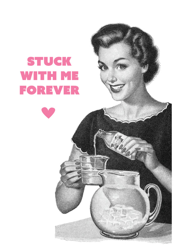 Stuck With Me Retro Mother's Day Card