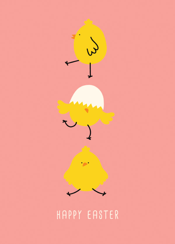 Chick Trio Easter Card