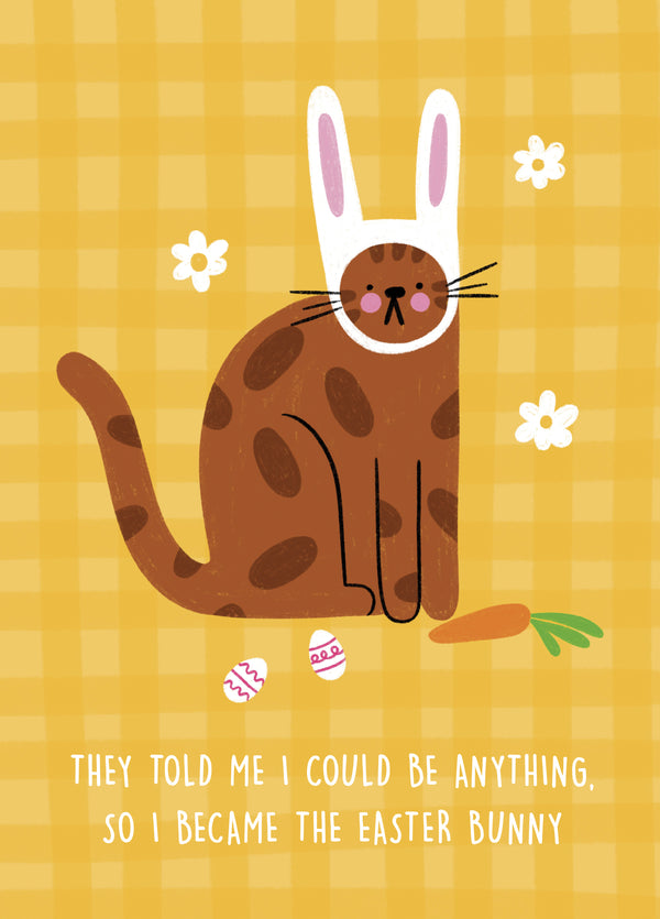 Became The Easter Bunny Card