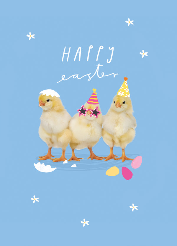 Party Chicks Happy Easter Card