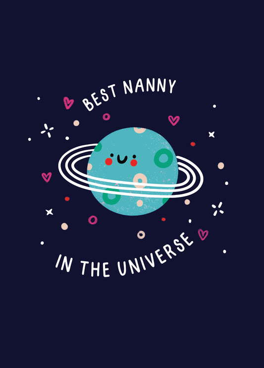 Best Nanny In The Universe Card