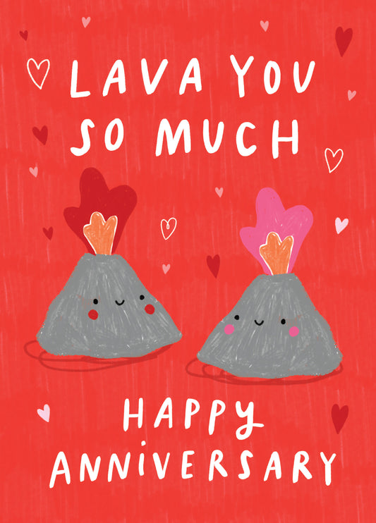Lava You Anniversary Card