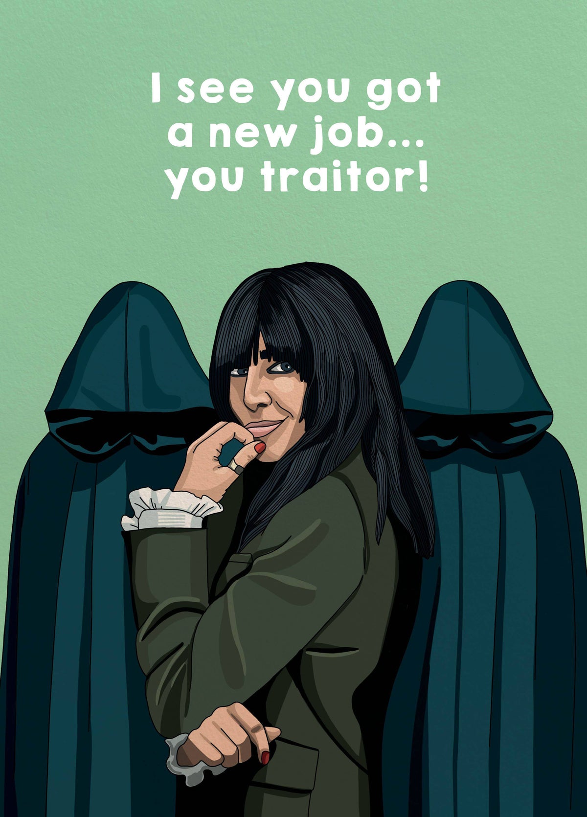 Claudia Traitors New Job Card