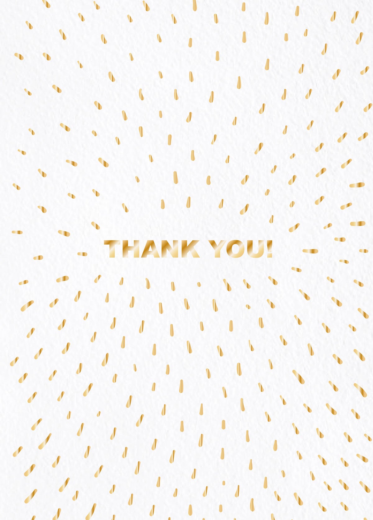 Confetti Type Thank You Card