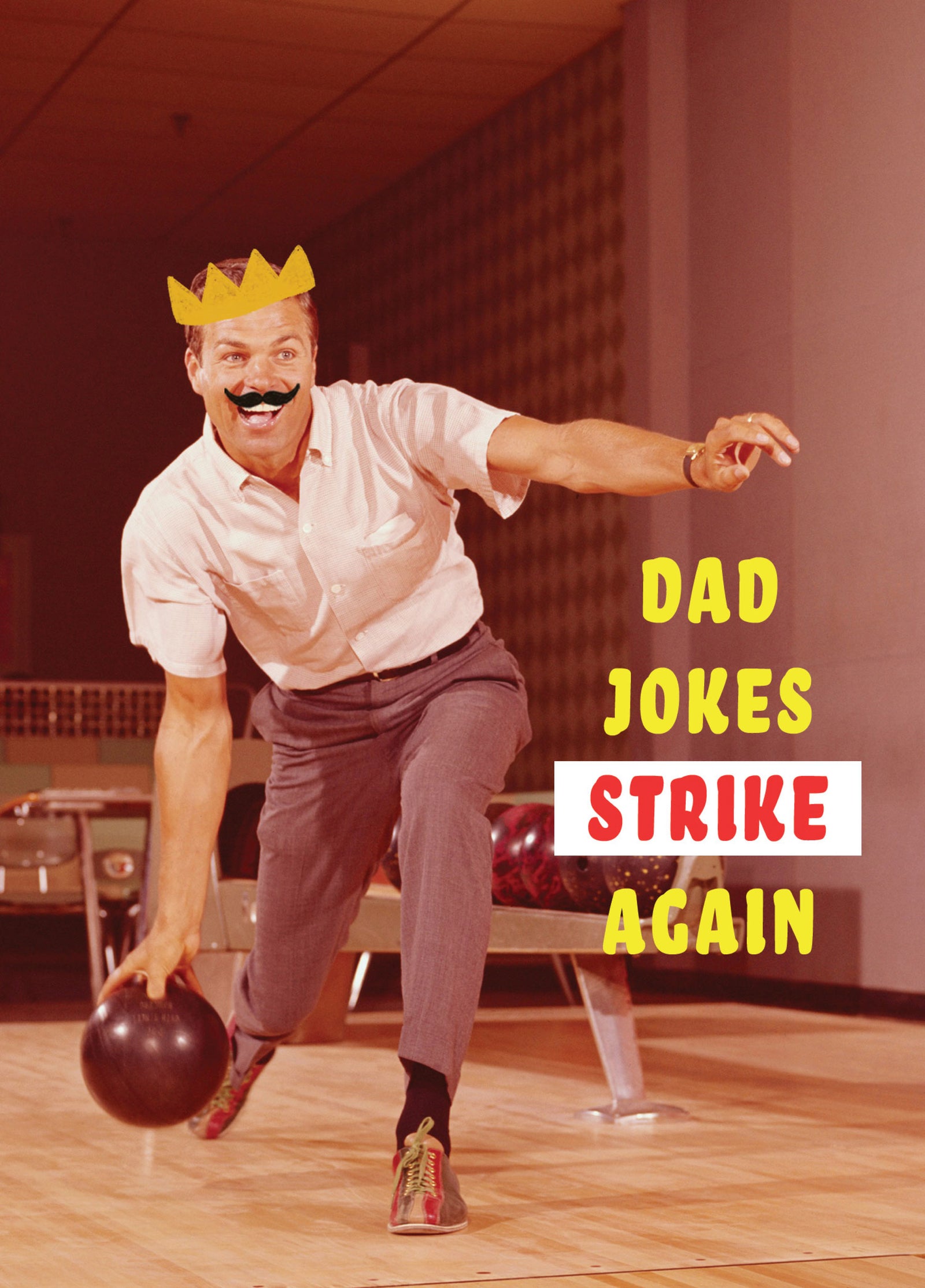 Dad Jokes Strike Again Retro Card