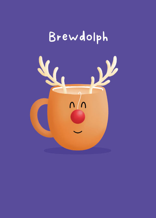 Brewdolph Christmas Card