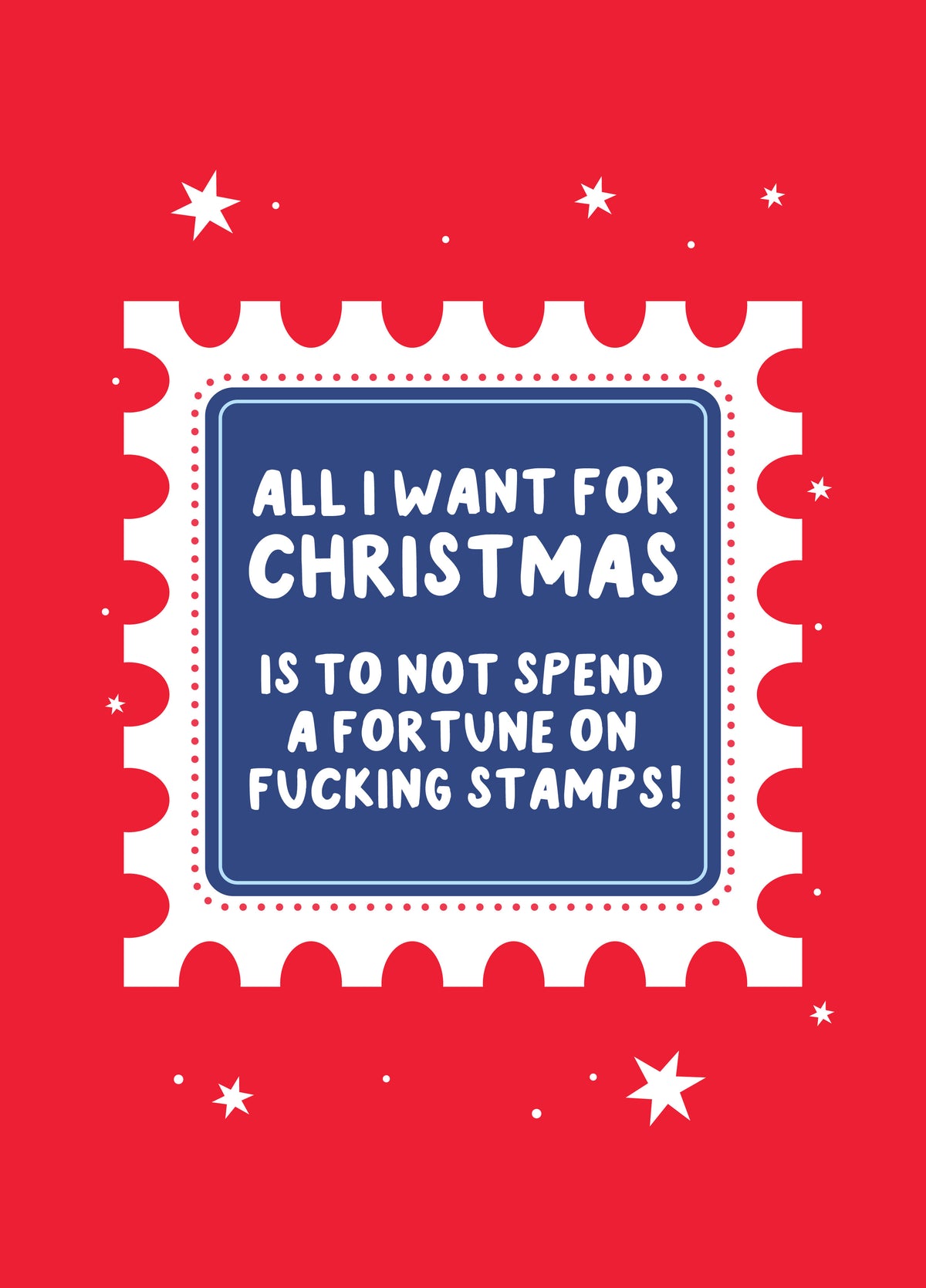 Cost Of Stamps Christmas Card
