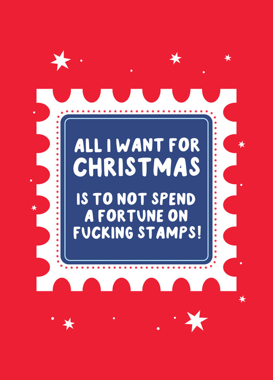 Cost Of Stamps Christmas Card