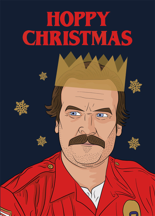 Stranger Things Hoppy Christmas Card