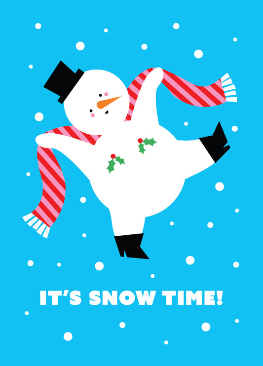 It's Snow Time Christmas Card