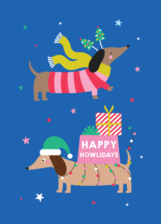 Happy Howlidays Christmas Card