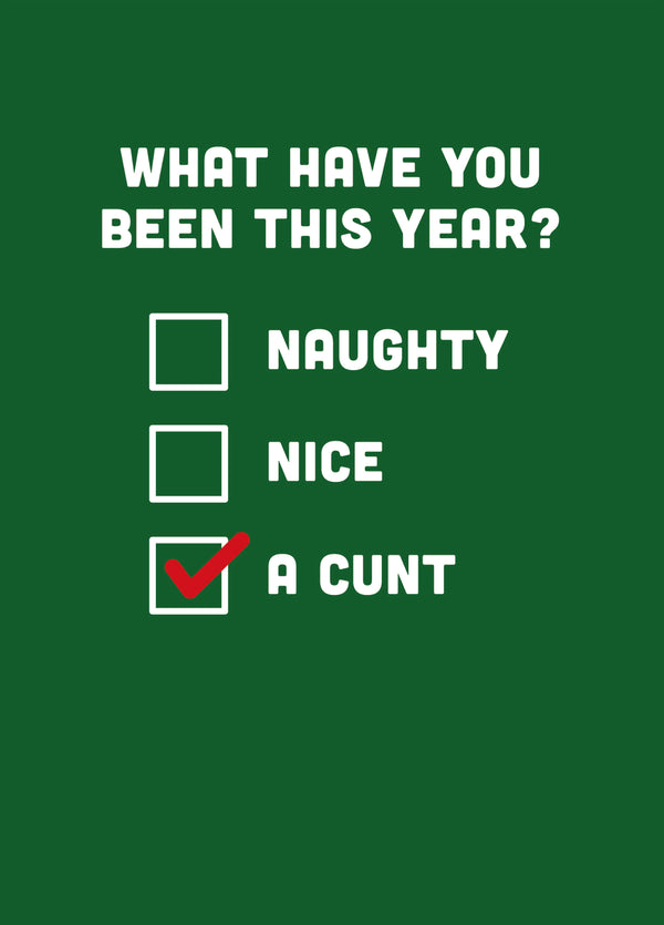 What Have You Been Christmas Card