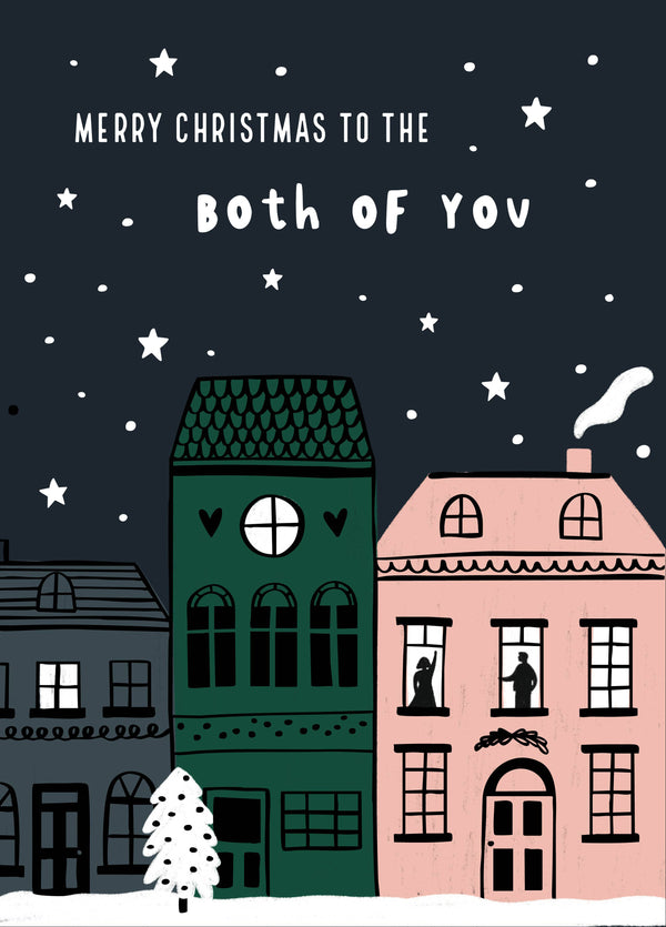 Both Of You Street Scene Christmas Card