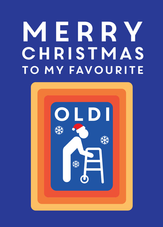 Favourite Oldi Christmas Card