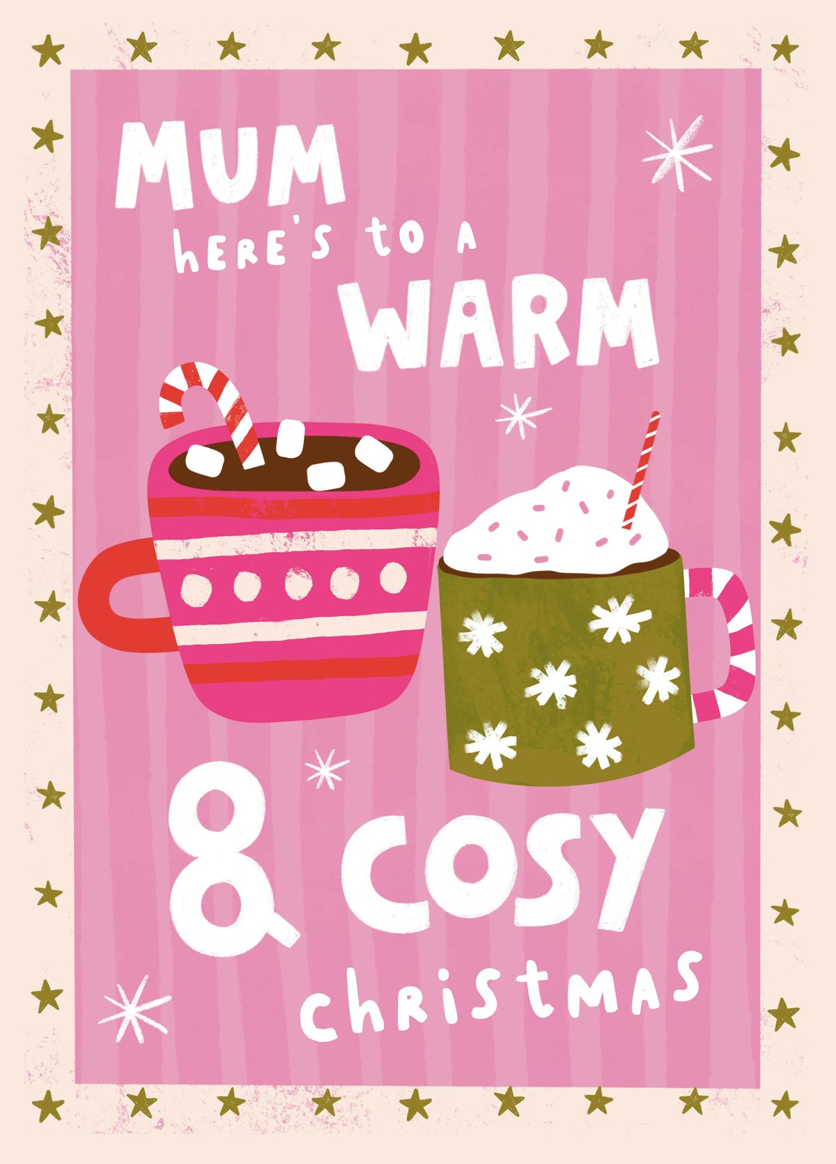 Mum Warm & Cosy Christmas Card