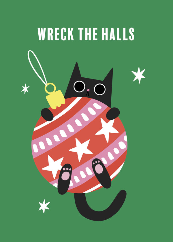 Wreck The Halls Christmas Card