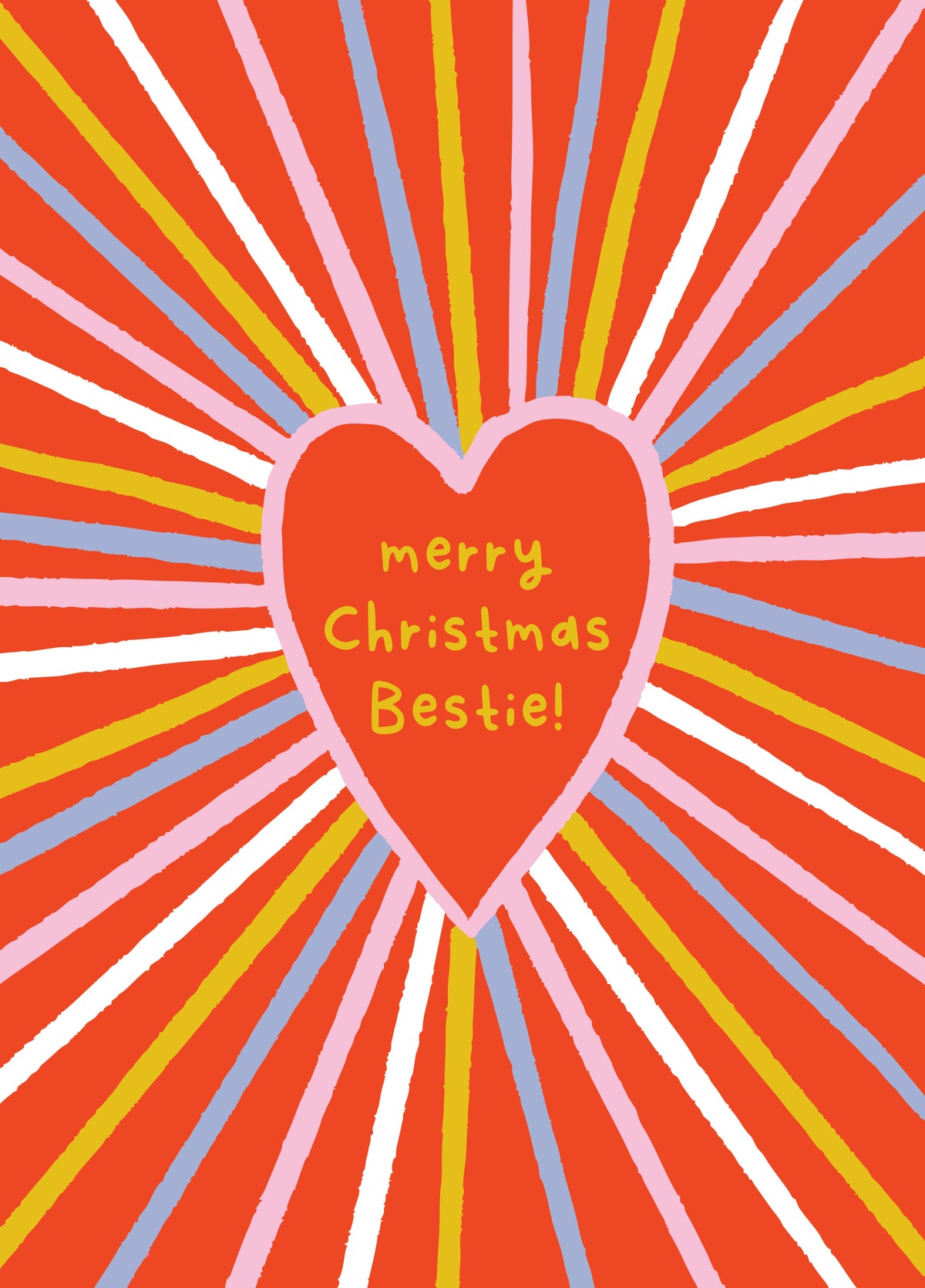 Bestie Heart Christmas Card