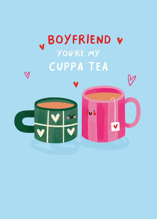 Boyfriend Cuppa Tea Valentine's Card