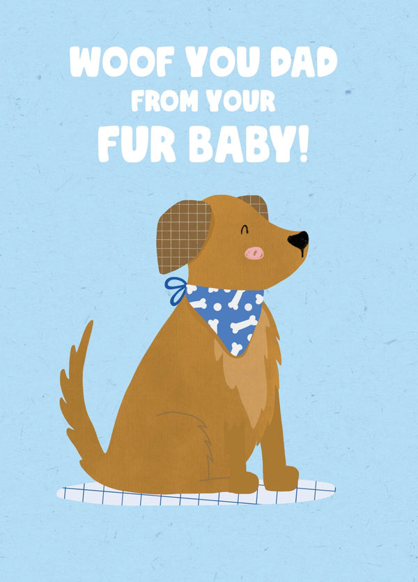 Dad Fur Baby Father's Day Card