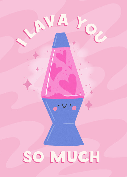 Lava Lamp Valentine's Card