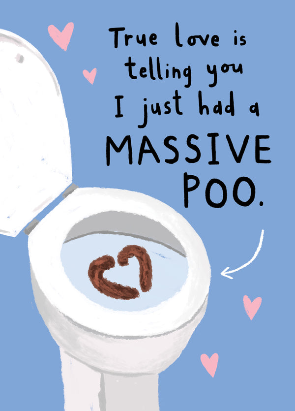 Massive Poo Valentine's Card